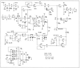 Dod punkifier Distortion schematic circuit diagram